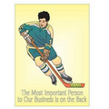 Hockey Player Rectangle Photo Hand Mirror (2.5" x 3.5")